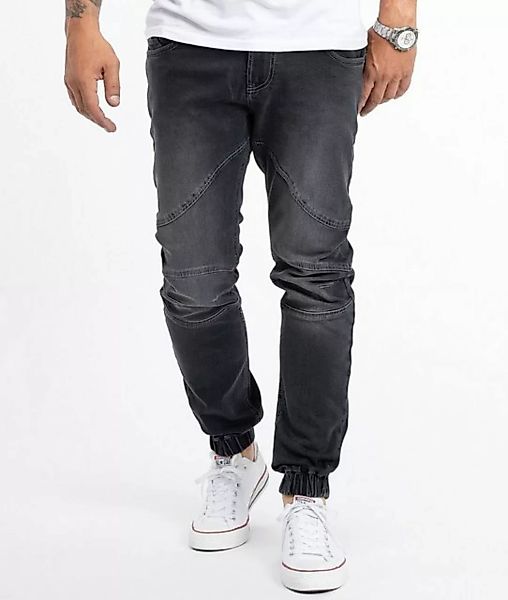 Rock Creek Tapered-fit-Jeans Herren Jeans Jogger-Style Dunkelgrau RC-2188 günstig online kaufen