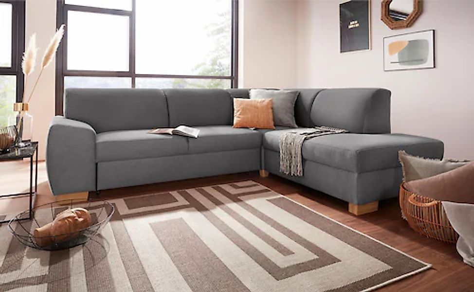 DOMO collection Ecksofa »Incanto kubische Formensprache, komfortabel, L-For günstig online kaufen