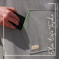 blanketino Badeponcho Strandponcho aus Baumwolle, Kapuze, günstig online kaufen