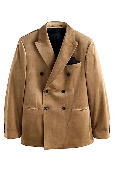 Next Jackenblazer Self Regular Fit Sakko mit Samtrevers (1-tlg) günstig online kaufen