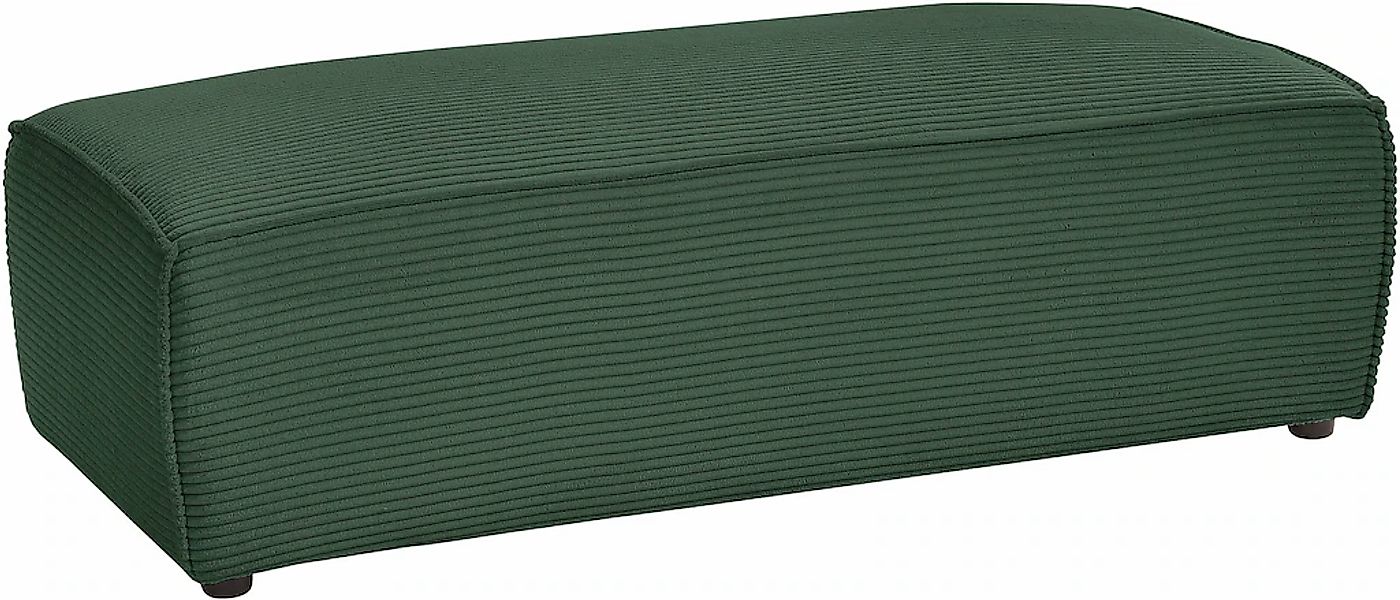 Home affaire Hocker "NEU: SHERWOOD XXL, Polsterhocker, Cord, Webstoff", rec günstig online kaufen