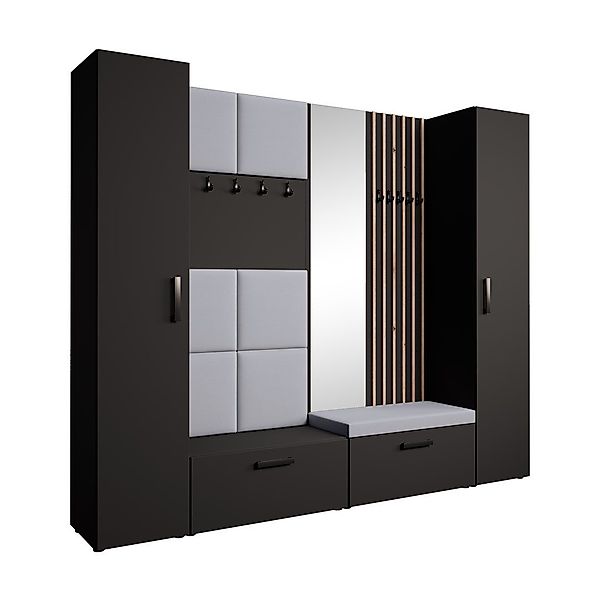 Beautysofa Garderobenschrank mit gepolsterten Paneelen und günstig online kaufen