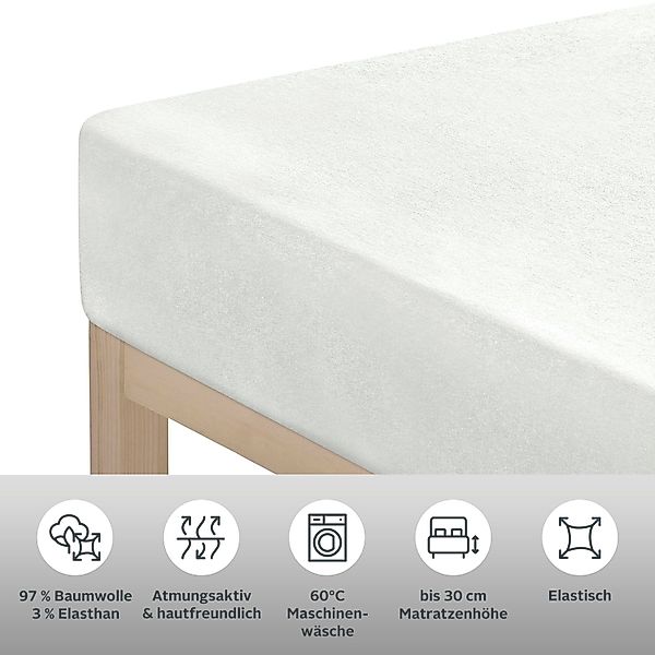 Leonique Spannbettlaken Malia in Gr. 90x200, günstig online kaufen
