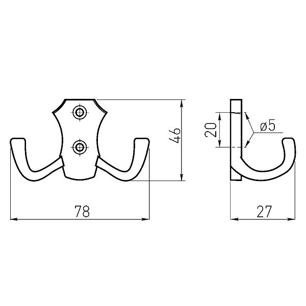 SO-TECH® Garderobenhaken Garderobenhaken LENA BA 20 günstig online kaufen