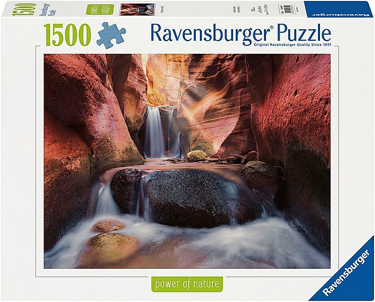 Ravensburger Puzzle power of nature, Der Wasserfall im Red Canyon, 1500 Puz günstig online kaufen