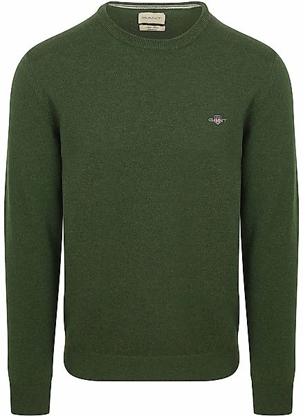 Gant Pullover Lammwolle Moosgrün - Größe L günstig online kaufen