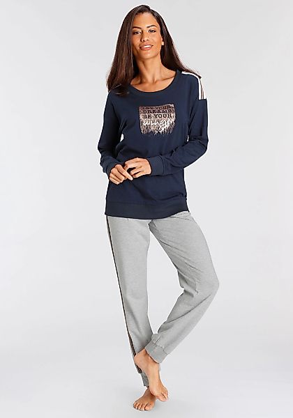 Vivance Dreams Pyjama 2 Stk. tlg., mit kontrastfarbenen Tape Details günstig online kaufen