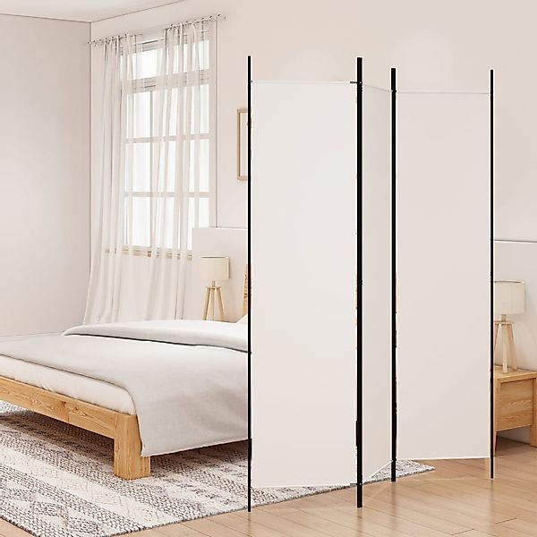 furnicato Raumteiler 3-tlg. Paravent Weiß 150x200 günstig online kaufen