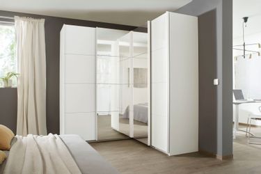 rauch Schwebetürenschrank "Quadra" Eckschrank inkl. Türendämpfer, mit Spieg günstig online kaufen