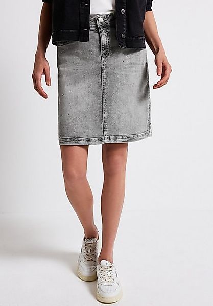 STREET ONE Jeansrock mit Schmucksteinen günstig online kaufen
