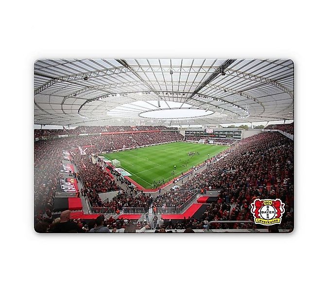 Bayer 04 Leverkusen Glasbild Fußball Glasbild Modern Bay Arena Leverkusen S günstig online kaufen
