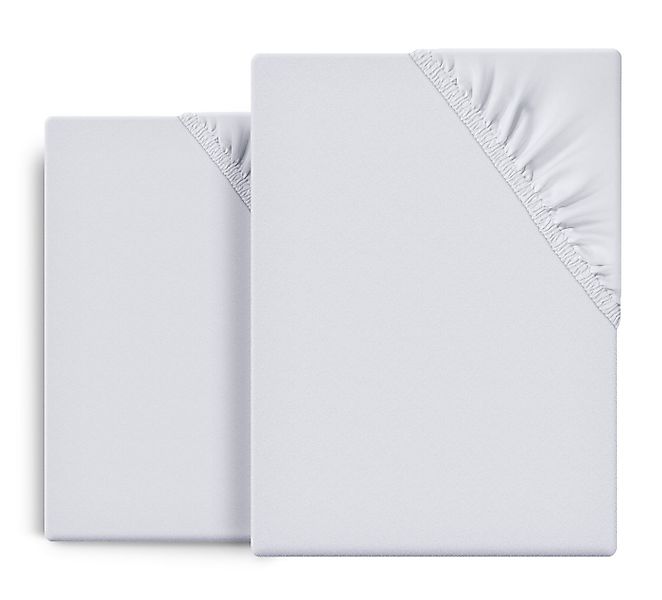 Beautex Spannbettlaken 2er Set Spannbetttuch Bettlaken Premium Baumwolle Je günstig online kaufen