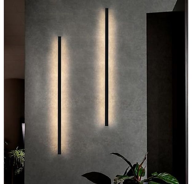 Nettlife LED Wandleuchte Schwarz Modern 60CM 21W Up Down innen Wandbeleucht günstig online kaufen