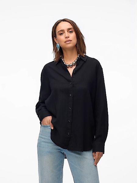 Vero Moda Hemdbluse VMLINN LINEN LS günstig online kaufen