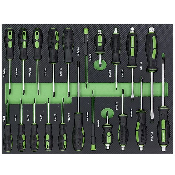 TRUTZHOLM Profi Werkstattwagen Einlage Schraubendreher 21 Teile Sortiment S günstig online kaufen