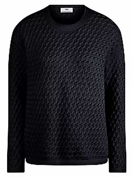 Rundhals-Pullover Peter Hahn blau günstig online kaufen