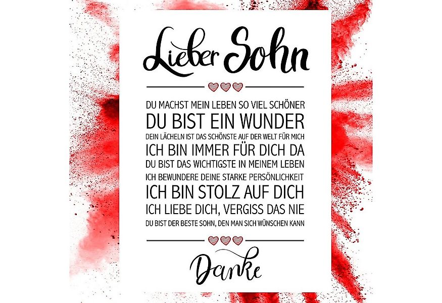 Close Up Poster Lieber Sohn Kunstdruck 30 x 40 cm günstig online kaufen