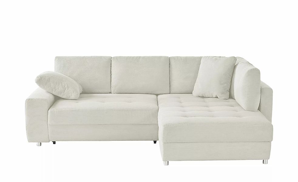 bobb Ecksofa  Arissa de Luxe ¦ creme ¦ Maße (cm): B: 265 H: 84 T: 215.0 Pol günstig online kaufen