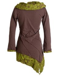 Vishes Jerseykleid Asymmetrisches Kleid aus Baumwolle günstig online kaufen