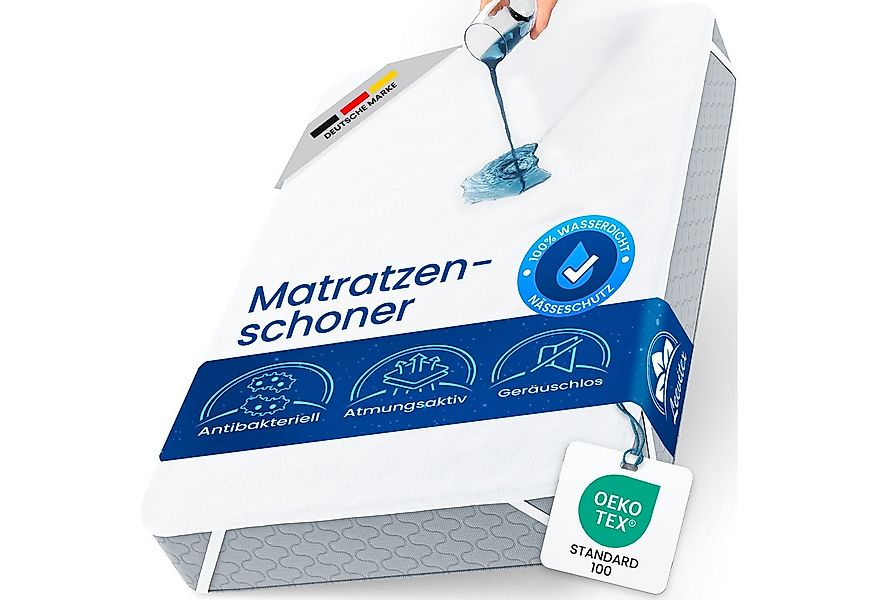Matratzenschoner wasserdicht & atmungsaktiv – perfekter Sitz dank Eckgummis günstig online kaufen