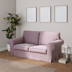 Bezug für Ektorp 2-Sitzer Sofa nicht ausklappbar, rosa, Sofabezug für  Ekto günstig online kaufen