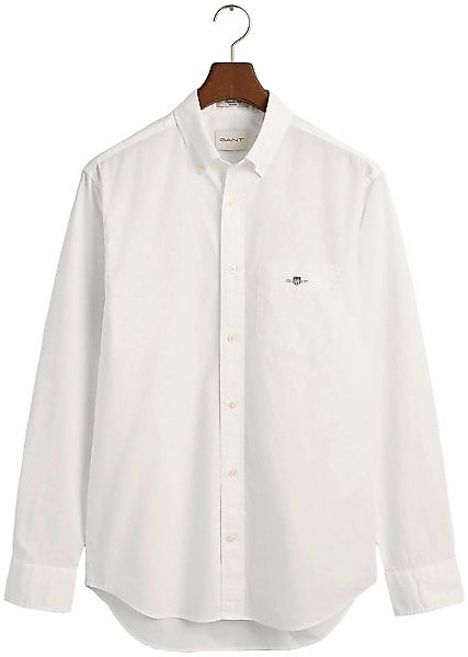 Gant Casual Hemd Poplin Weiß - Größe 4XL günstig online kaufen