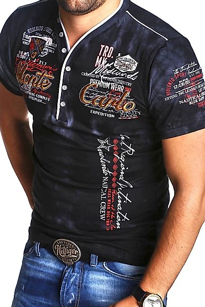 behype T-Shirt "EXTEND" mit sportiven Prints & Stickerei günstig online kaufen