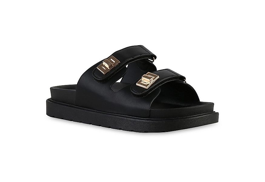 VAN HILL 841737 Sandalette Damen Pantoletten Sandaletten Profil-Sohle Freiz günstig online kaufen