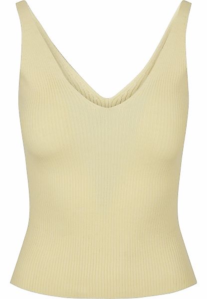 URBAN CLASSICS Tanktop "Urban Classics Damen Ladies Rib Knit Top" 1 Stk. günstig online kaufen