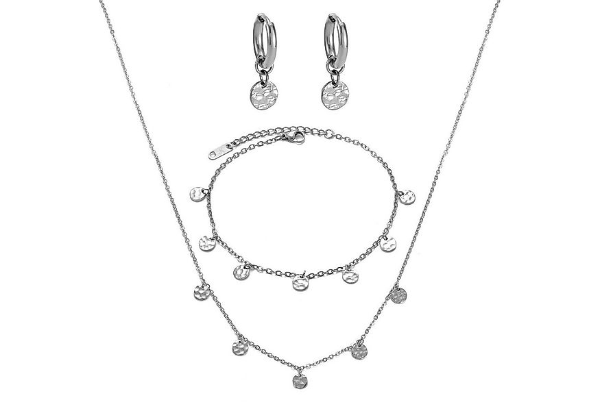 Kim Johanson Schmuckset Mond Plättchen (Set), 3 teiliges Set günstig online kaufen