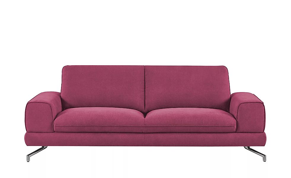 smart Sofa - rot - 218 cm - 83 cm - 95 cm - Polstermöbel > Sofas > 3-Sitzer günstig online kaufen