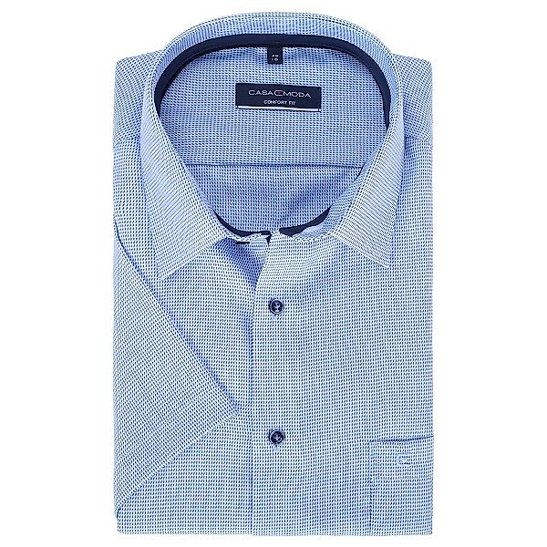CASA MODA Businesshemd, kurzarm, bügelfrei Farbe blau Größe: 56 günstig online kaufen