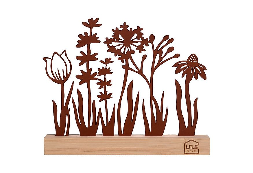 UNUS HOME Dekofigur Aufsteller Blumenwiese (Rost), Blumenwiese-Silhouette a günstig online kaufen
