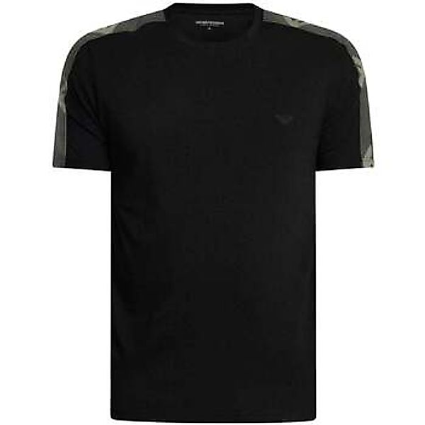 Emporio Armani  T-Shirts & Poloshirts ASV Lounge Tape T-Shirt Black günstig online kaufen