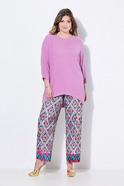 MIAMODA Strickpullover Pullover oversized Glitzerstrick Fledermaus-Ärmel günstig online kaufen