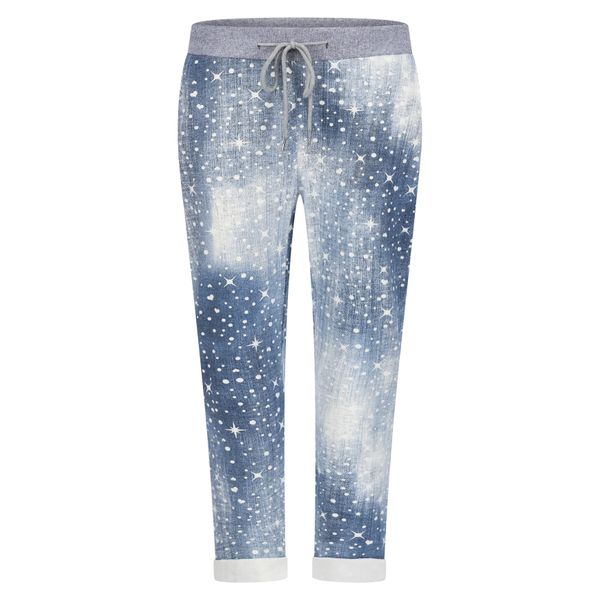Mississhop Chinohose Damen Hose Blumen Jogginghose günstig online kaufen