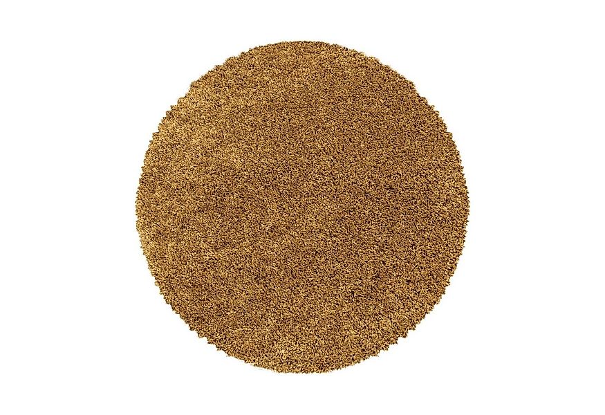 SIMPEX24 Teppich Unicolor - Einfarbig, Rund, Höhe: 30 mm, Einfarbig Shaggy günstig online kaufen