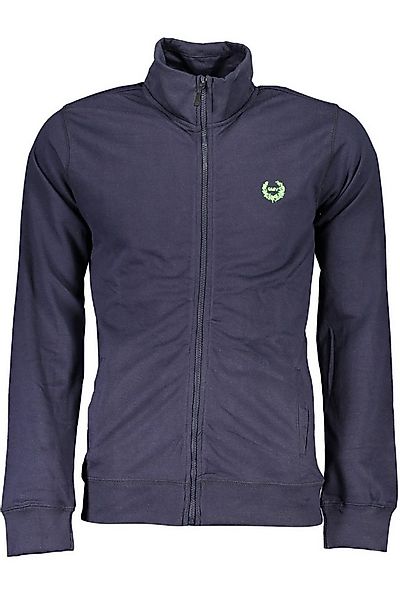 GIAN MARCO VENTURI Sweatshirt Herren Langarm-Sweatshirt Blau mit Reißversch günstig online kaufen