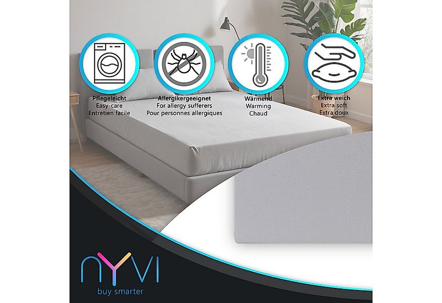 NYVI Spannbettlaken Spannbettlaken DreamScience Mikroflausch für Matratzen günstig online kaufen