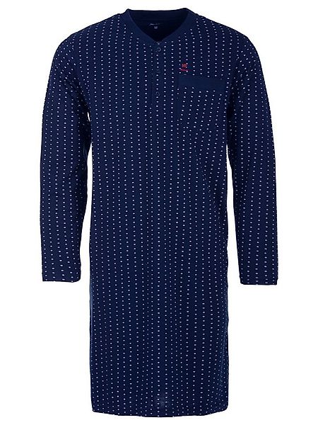 Henry Terre Nachthemd Nachthemd Langarm - Kleine Rechtecke günstig online kaufen