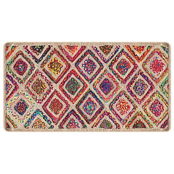 vidaXL Teppich Waschbar Mehrfarbig 80x150 Cm Rutschfest 1927513 günstig online kaufen