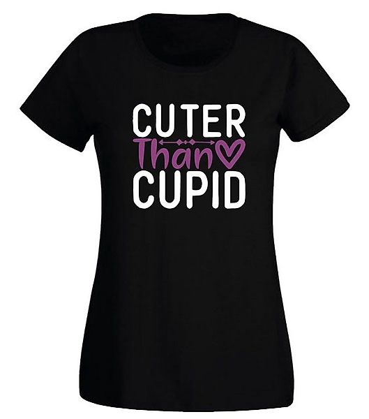 G-graphics T-Shirt Damen T-Shirt - Cuter than Cupid Slim-fit, mit Frontprin günstig online kaufen