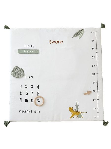 Babydecke Baby Meilenstein-Decke PANDAFREUNDE, vertbaudet günstig online kaufen