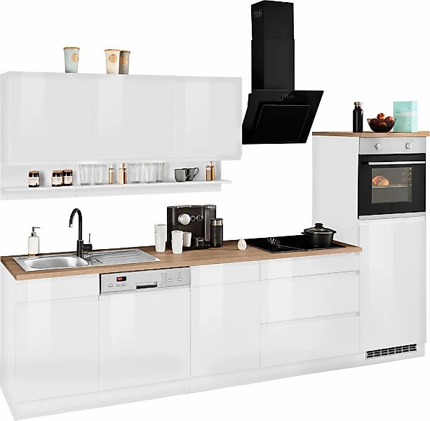 HELD MÖBEL Küchenzeile "Virginia", Breite 300 cm, mit E-Geräten günstig online kaufen