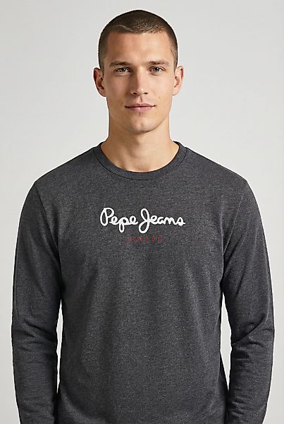Pepe Jeans Langarmshirt "EGGO LONG N" aus reiner Baumwolle, Rundhals günstig online kaufen