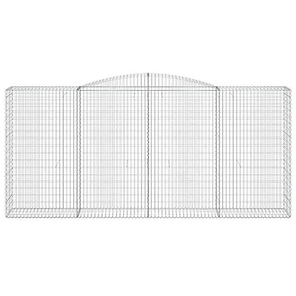 vidaXL Gabionen mit Hochbogen 3 Stk 400x50x180/200cm Eisen 1635322 günstig online kaufen