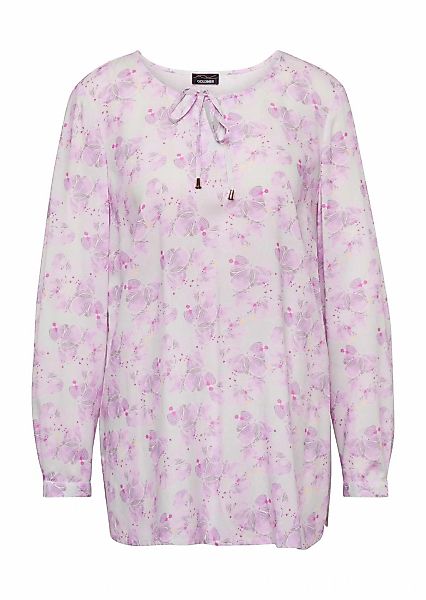 GOLDNER Druckbluse "Kurzgröße Druckbluse aus Baumwoll-Qualität" Ohne günstig online kaufen