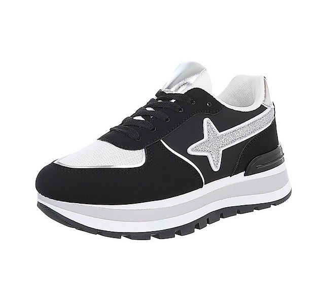 Ital-Design Damen Low-Top Freizeit Sneaker (87118373) Keilabsatz/Wedge Snea günstig online kaufen