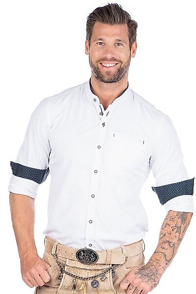 Spieth & Wensky Trachtenhemd Trachtenhemd - GREILING - weiß/dunkelblau günstig online kaufen