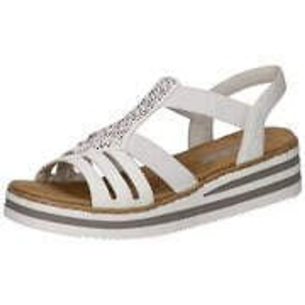 Rieker Rieker V0240-80 Damen Synthetik weiss Sandalette günstig online kaufen